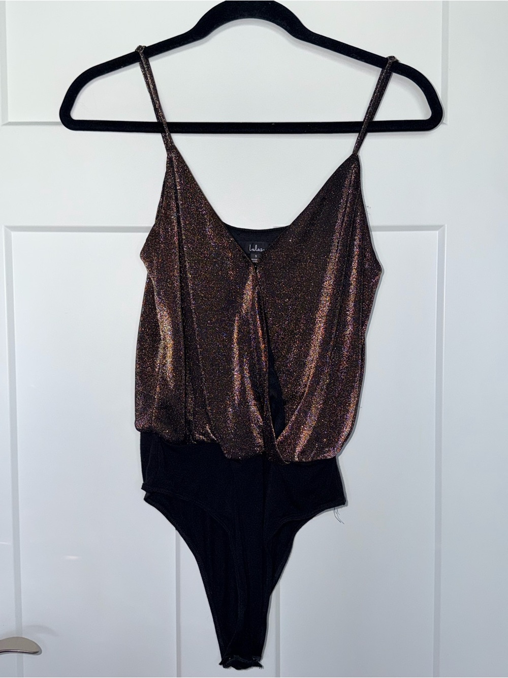 Lulus Metallic Gold Bodysuit
